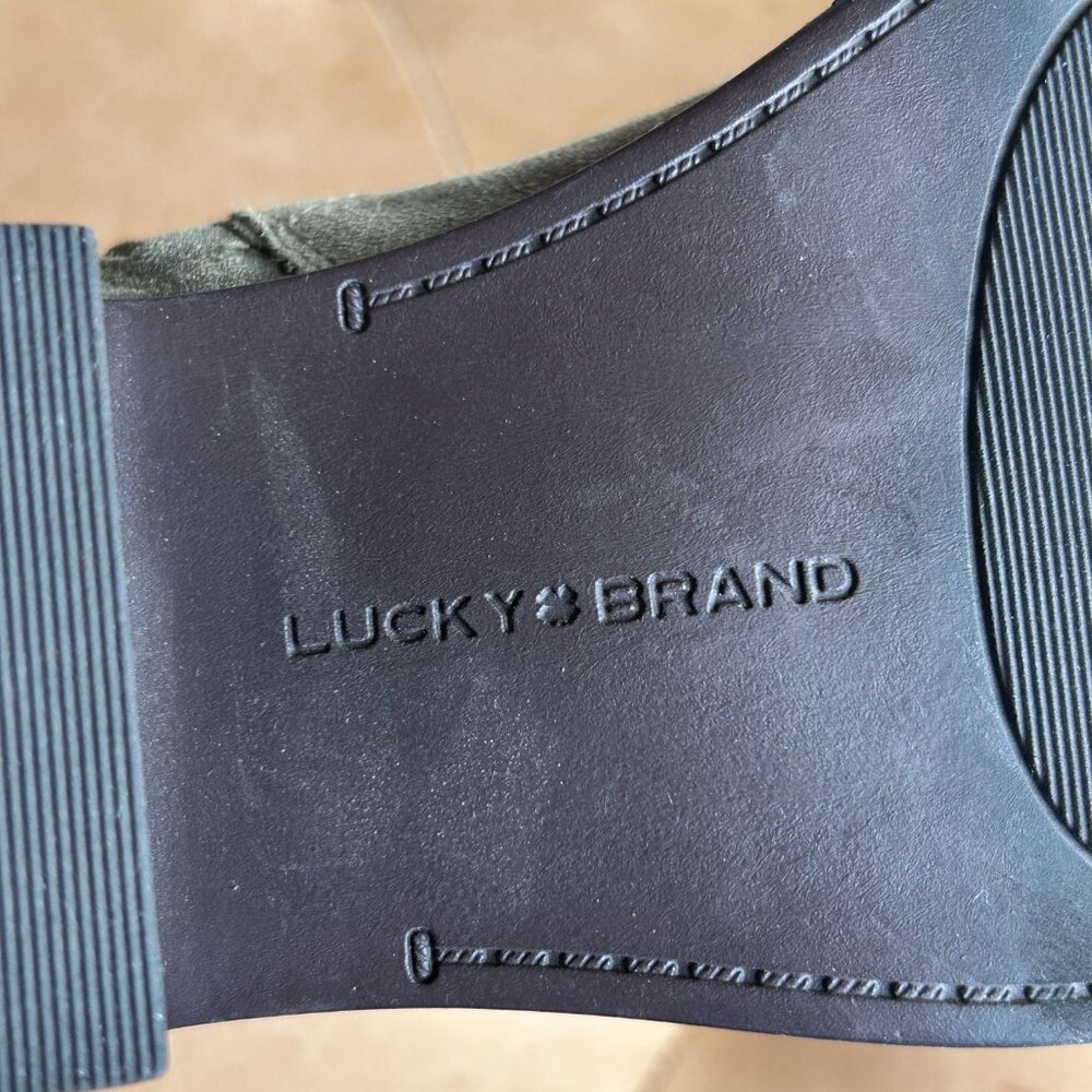 Lucky Brand Suede Ankle Boots Earthy Minimal Classic, US 4.5 - Picture 11 of 13
